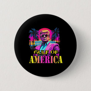 Trump Americs Gulf Mexico Presdent Trump Sombrero 6 Cm Round Badge