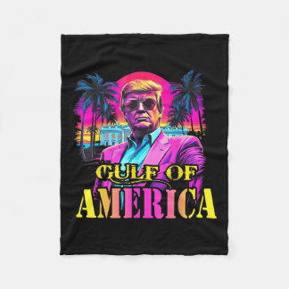 Trump Americs Gulf Mexico Presdent Trump Sombrero Fleece Blanket