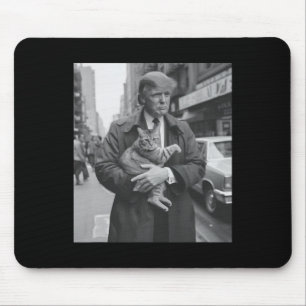 Trump And Cat In Newyork Mouse Pad