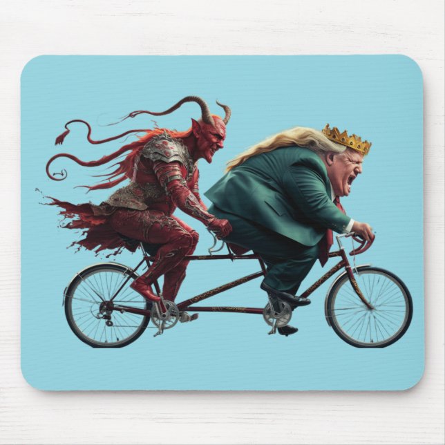 Trump and Devil Mousepad (Front)