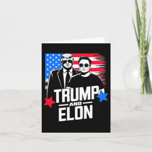 Trump And Elon 2024 Presidential Election American Card