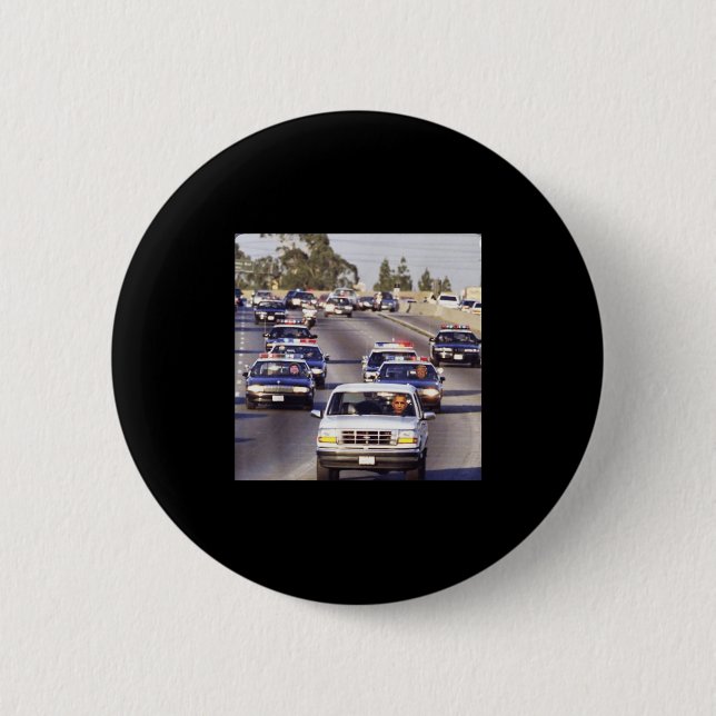 Trump And Jd Vance In Cop Cars Chasing Down Obama  6 Cm Round Badge (Front)