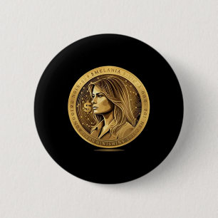 Trump And Melania Currency Launches Meme Coin Trum 6 Cm Round Badge