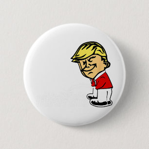 Trump Anti Liberal Donald Trump Pissing On Liberal 6 Cm Round Badge