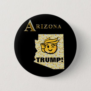 TRUMP ARIZONA 6 CM ROUND BADGE
