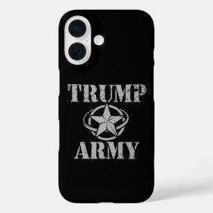 Trump Army 47th US President Vintage Retro iPhone 16 Case
