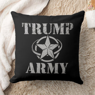 Trump Army 47th US President Vintage Retro Cushion
