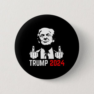 Trump Arrest This Fingers 2024 America Usa Flagfun 6 Cm Round Badge
