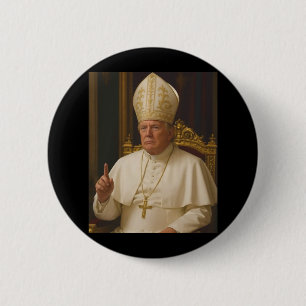 Trump As Pope Tee Meme Funny 1  6 Cm Round Badge