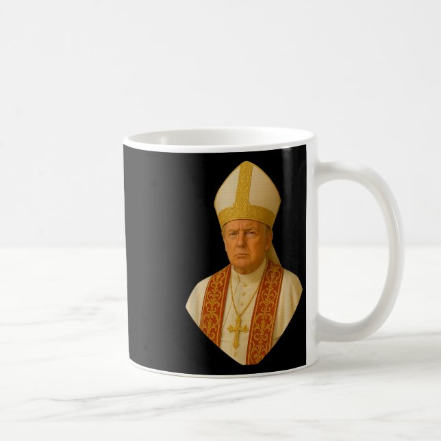 Trump As Pope Tee Meme Funny  Coffee Mug (Right)