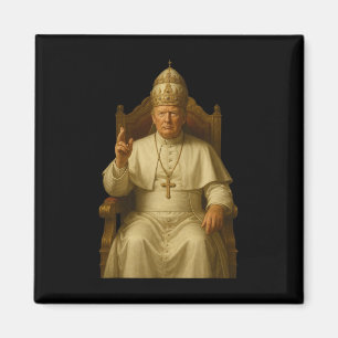 Trump As Vatican Church Pope Funny Pope Trump  Magnet