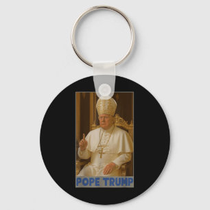 Trump As Vatican Church Pope Trump Funny  Key Ring