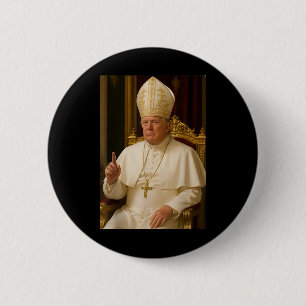 Trump As Vatican Church Pope Trump Funny Vatican C 6 Cm Round Badge