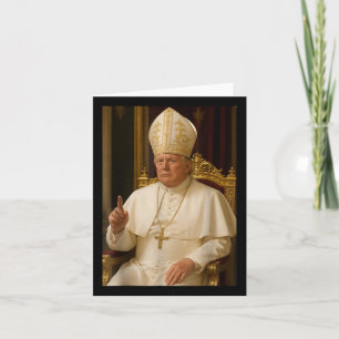 Trump As Vatican Church Pope Trump Funny Vatican C Card