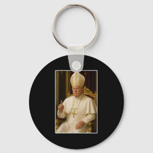 Trump As Vatican Church Pope Trump Funny Vatican C Key Ring