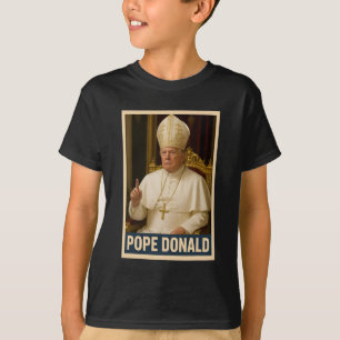 Trump As Vatican Church Pope Trump Funny Vatican C T-Shirt