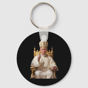 Trump As Vatican Church Pope Vatican Christian  Key Ring