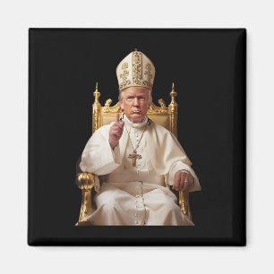 Trump As Vatican Church Pope Vatican Christian  Magnet