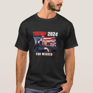 Trump Assasination Bloody Ear Bleeding Butler PA T T-Shirt