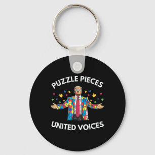 Trump Autism Awareness For Trump Autism _1 Key Ring