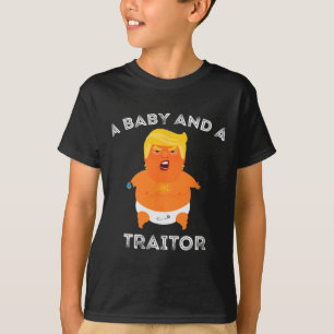 Trump Baby And A Traitor Meme Funny  T-Shirt