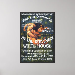 Trump Bans Condoms Legalises Rawdogging Red States Canvas Print