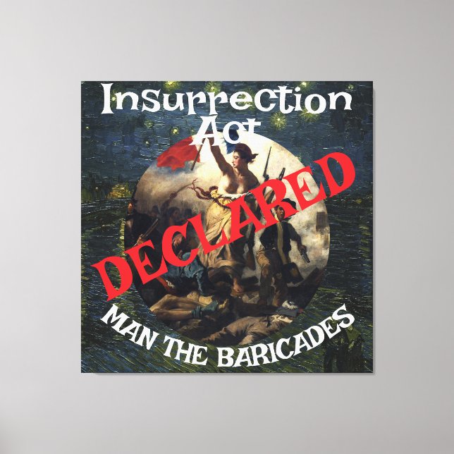 Trump Bans Fornication Adultery Blue States Canvas Print (Front)