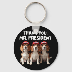 Trump Beagles For Trump Supporter Dog Owner Man Wo Key Ring