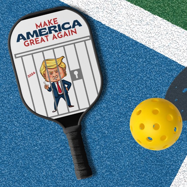 Trump Behind Bars Pickleball Paddle (Creator Uploaded)