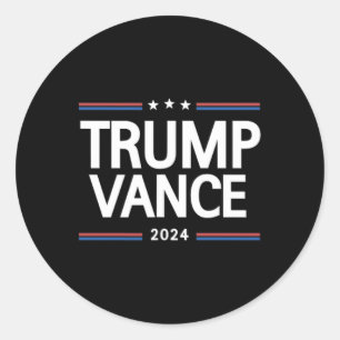 Trump Better Coverage Than 5g - 2 Sided Funny Poli Classic Round Sticker