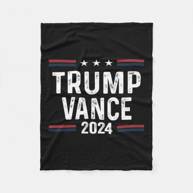 Trump Better Coverage Than 5g Can You Hear Us Now  Fleece Blanket (Front)