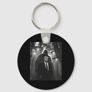 Trump Bigfoot Ufo Alien Encounter Uap Invasion Con Key Ring