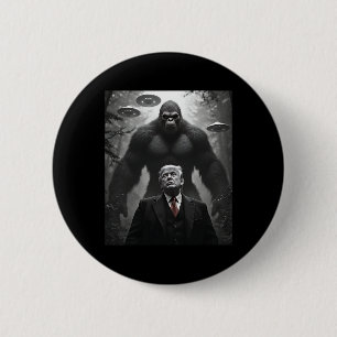 Trump Bigfoot Ufo Alien Encounter Visitation Consp 6 Cm Round Badge