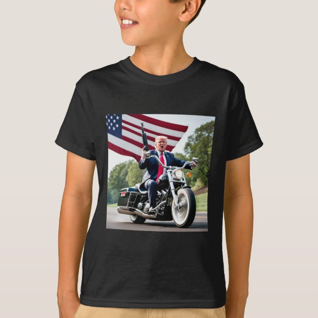 Trump Biker D  T-Shirt (Front)