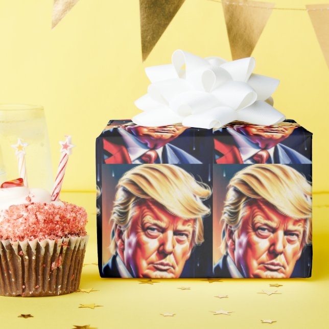 TRUMP BIRTHDAY WRAPPING PAPER (Birthday Party)