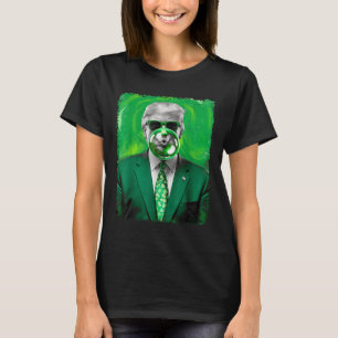 Trump Blowing Bubble Gum Irish Day March 17 St T-Shirt