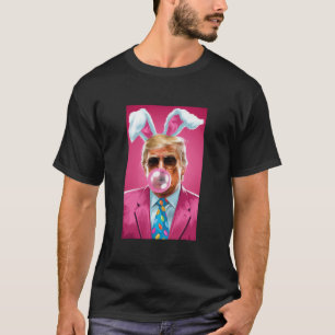 Trump Blowing Bubble Gum Political Republican East T-Shirt