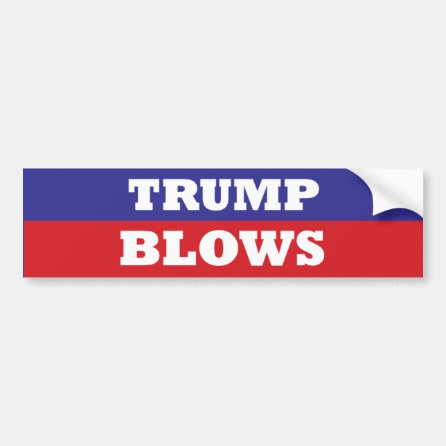 TRUMP BLOWS simple as that Bumper Sticker (Front)