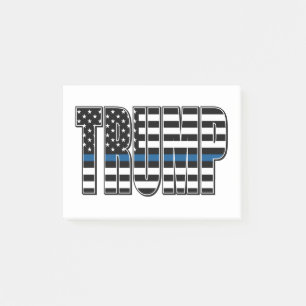 Trump-Blue-Line Police Flag Post-it Notes