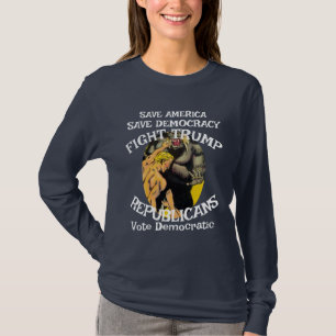 Trump Bowel Movement Jesus Long Sleeve T-Shirt