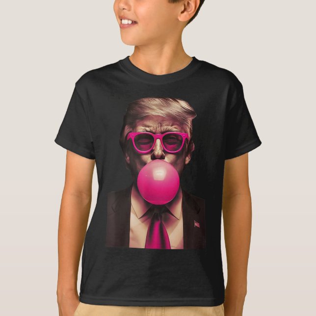 Trump Bubble Gum Funny  T-Shirt (Front)