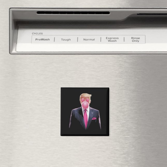 Trump Bubble Gum Magnet (In Situ (Dishwasher))