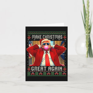 Trump Bubble Gum Make Christmas Great Again Ugly S Card
