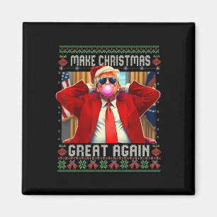 Trump Bubble Gum Make Christmas Great Again Ugly S Magnet