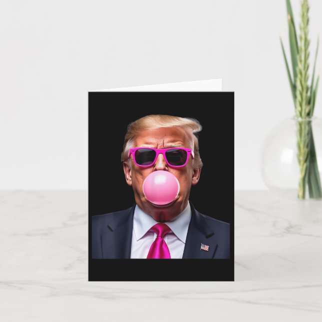 Trump Bubble Gum Pink  Card (Front)
