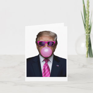 Trump Bubble Gum Pink Card