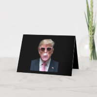 Trump Bubble Gum Pink Funny USA President