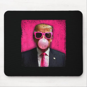 Trump Bubble Gum Pink Sungles Funny _1 Mouse Pad