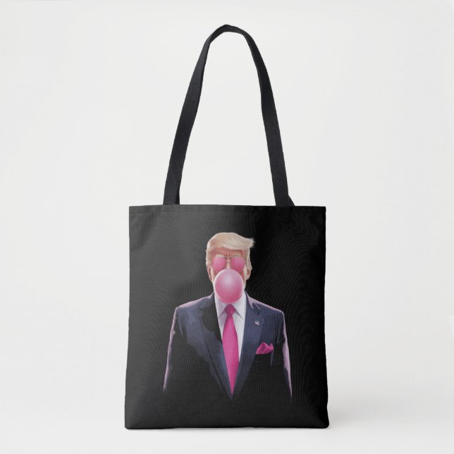Trump Bubble Gum Tote Bag (Front)