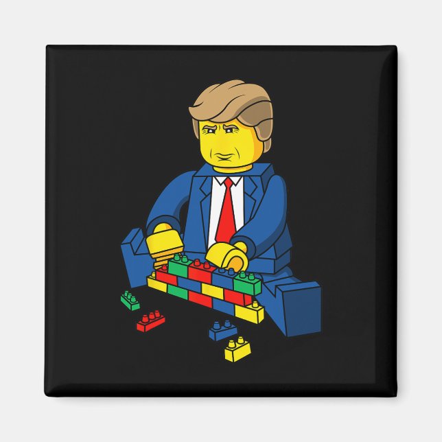 Trump Build A Wall T Shirt  Magnet (Front)